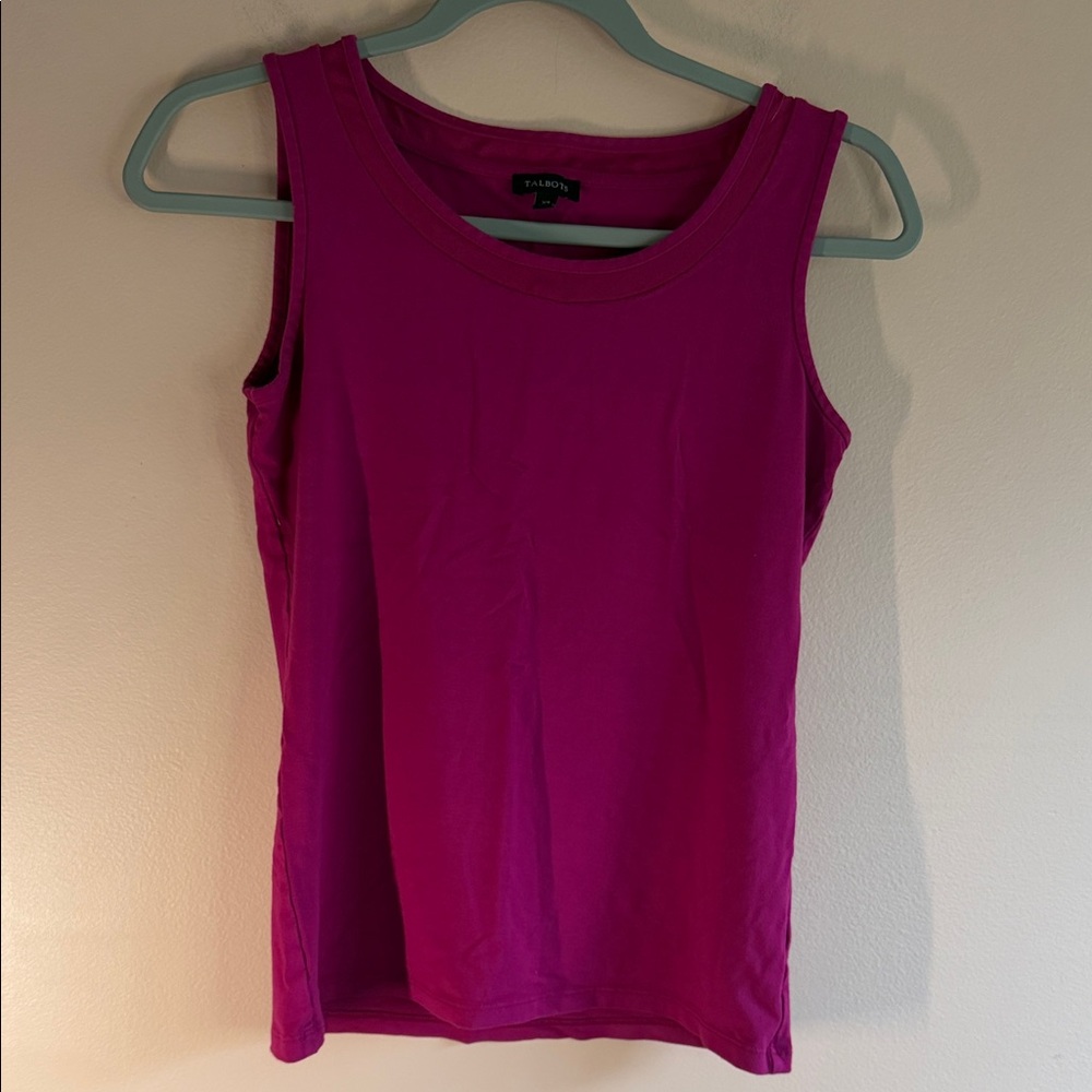Talbots Magenta Sleeveless Knit Tank